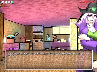 Hentai anime, same bed, witches