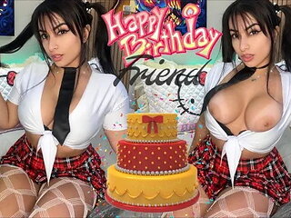 Roleplay Your Naughty Best Female Friend Giving Sex as Your Birthday Gift Eat...