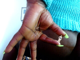 Macro Pest Shoved in a Dark Spot - Ebony Giantess Anal Ingest
