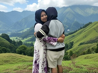 Istri muslim berhijab selingkuh saat suaminya liburan ke Bali sama pacarnya sampai telan sperma .real life istri selingkuh