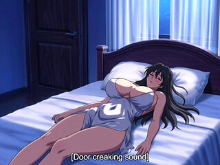 Step son share bed with stepmom and fuck her from behind