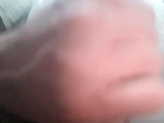 Touching my cock on the couch