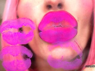 Naughty Step-mommy Purple Kiss and Lush Midnight Lips