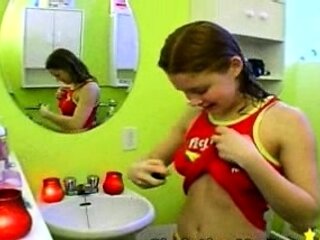 Pale amateur teen brunette Lynn Love