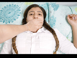 Shh Don't Go Screaming! - Stepbrother Fucks His Stepsister When They Are Alone at Home