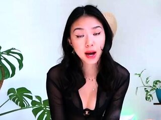 Softcore solo with cute asian chick Akane Ozora