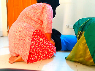 A Man Gets Stuck Under the Bed Then a Pakistani Hot BBW Hijab Girl Fucks Him. Big Ass & Boobs Cowgirl