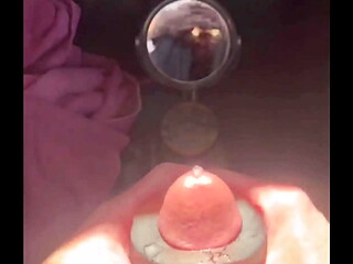 Broke condom, cumshot