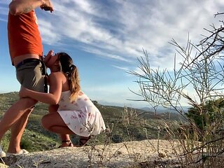 Outdoor Amateur Blowjobs with Redheads