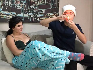 Shared Some Weed with My Roommate that got Her Horny and on Top of Me