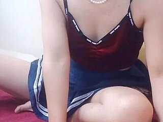 Hana Girl Petite Body in College Outfit Cute Sexy Babe