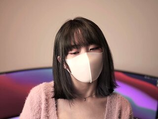 Cute asian chick hot solo masturbation