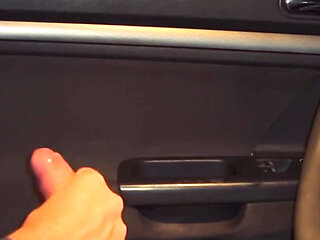 Voyeur in the Car on a Rest Area, I Jerk Him off with My Breasts, Empty His Balls, He Uses Me Like a Whore and Squirts in My Mou