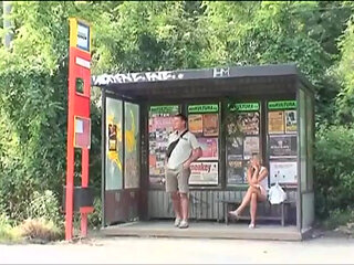 Big boobs blonde girl in action...outdoor sex