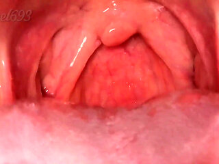 Mouth Fetish Uvula Close I Gag on a Hard BBC