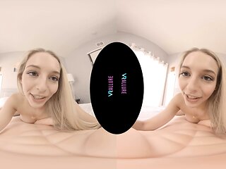 Blonde teen Kiara Knight hot POV blowjob and fucking on cam