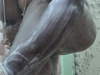My wife bath