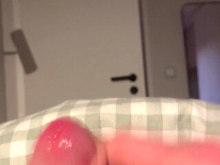 Masturbation with thick cumshot