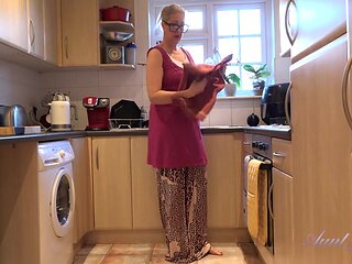 Your Step-Mom Maggie Gives You JOI in the Kitchen