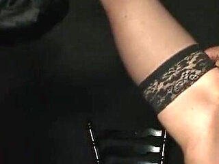 Hard bondage humiliating wax play