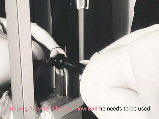 Mirror, Mirror on the Wall - Mounting my dildo on the Mirror and stuffing my ass with it.