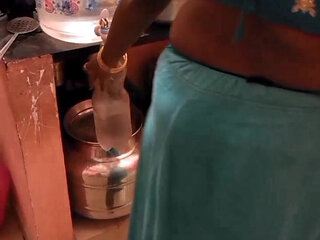 Desi Housewife's Big Ass Fucked in Spicy Kitchen