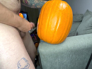 Pumpkin Makes Me Cum Twice!!!