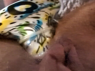 Close up MILF GILF Anal Solo Play DP Ending