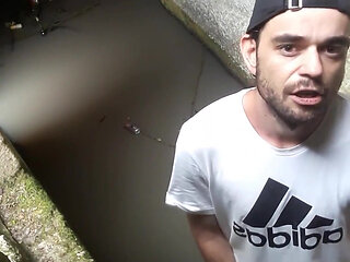 I Am Jerk off Cum Under Stones with Fleshlight