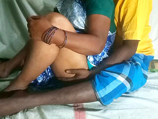 Indian Desi Cute wife husband enjoy romantic moment