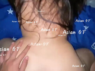 The girl asked for cum inside! "We're going to get caught!