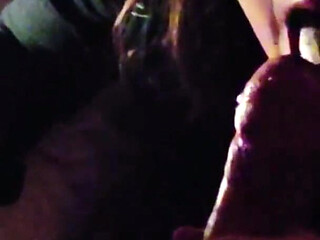 Smoking blowjob in the dark