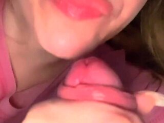 Taking All the Cum From His Cock and Tasting It