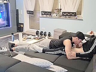 My Male Surprised Me With A Worthy Oral Pleasure Whilst I Was Gaming And I Discharged My Cum In His Throat