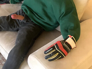 I caught my stepson jerking off and he asked me to help him so I did