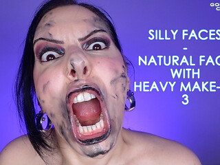 Silly Faces - Natural Face with Heavy Make-up 3