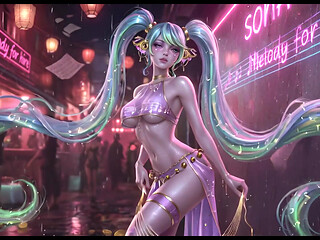 Ai Compilation Sona League of Legends Wet and Shiny Body