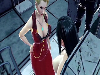 Tifa suffers ocelot'_s machine