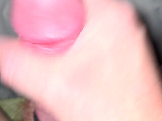 Thick creamy cum after gooning