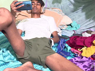 Indian boy masterbation in room