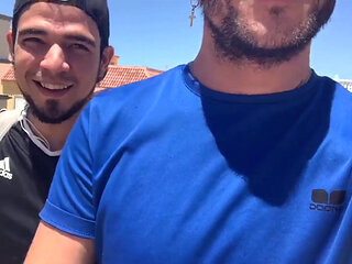 Two Latino Bros, Horny From the Streets, Sneaking Into the House to Cum a Lot - but Be Quiet They Might Catch Us!