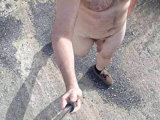 I'm all naked walking