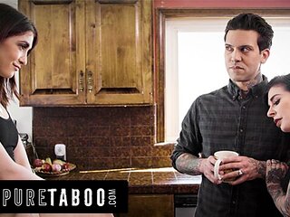 Sloppy deepthroat sex with lustful Small Hands and Jane Wilde from Pure Taboo