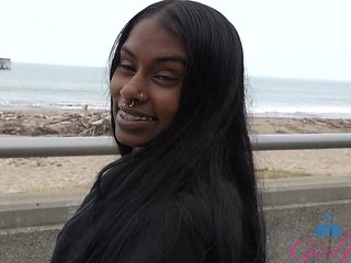 Brunette ebony enjoys while getting fucked in POV - Fae Love