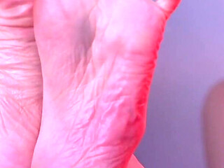 This Time No Fun for Bia Roman, Bastinado with Cane on Her Soles