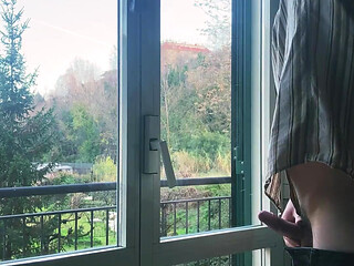 I masturbate in front of the window hoping someone will see me