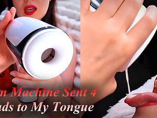 Hot MILF MonaAlex Swallows 4 Cumshots with AcmeJoy Stroker Toy