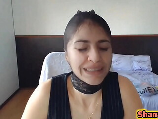 FETISH BLACK PANTY NYLON ENCASEMENT FACE DURING MY LIVE SHOW