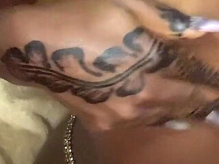 Hot Ebony Baby Hot Dance POV Caressing Her Small Tits