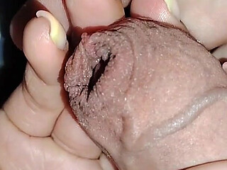 Secretly Used His Stepsister's Hand and Cum on Her Palm